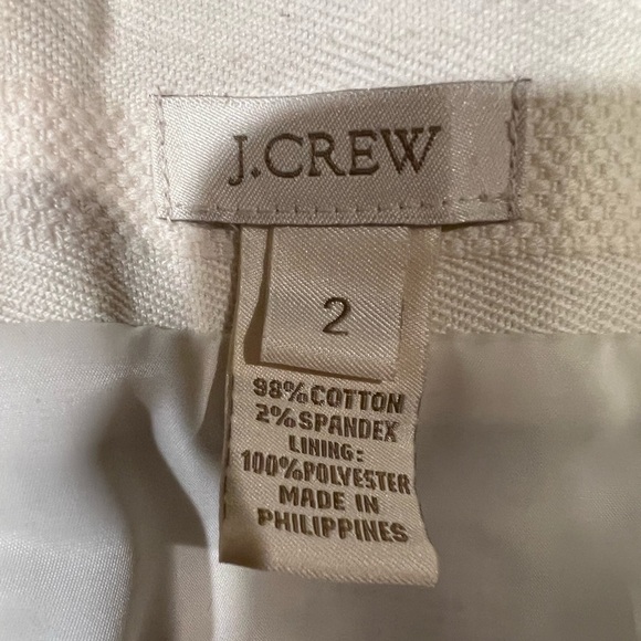 J. CREW PENCIL SKIRT Deep Olive Ivory Nature Squiggle Pattern size 2 - Picture 4 of 5